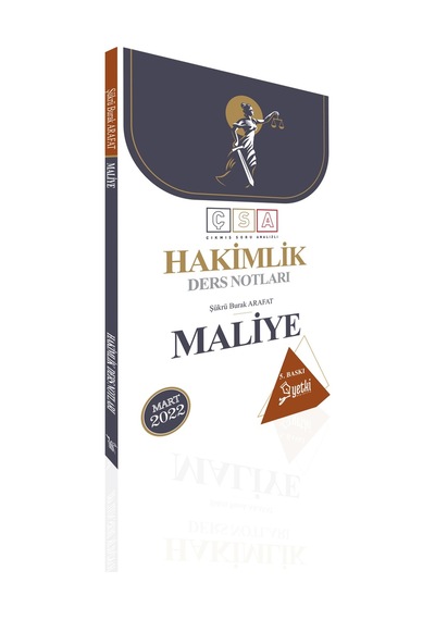 Çsa Maliye Hakimlik Ders Notları Yetki Yayınları