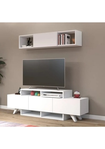 Tv Ünitesi Arzu Beyaz 150 Cm Tv Ünitesi Arzu Beyaz 150 Cm