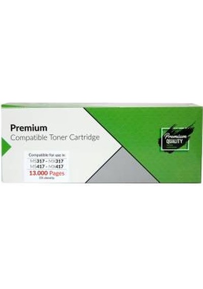 Lazer Toner Lexmark(Uyumlu) MS317/417 - MX317/417 13.000 Sayfa Laser Siyah Toner