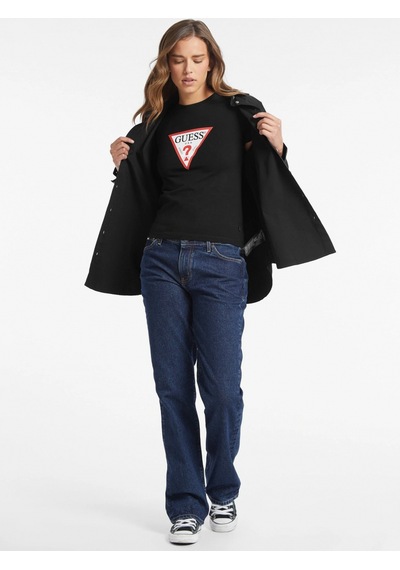 Guess Kadın Siyah Slim Fit T-shirt W4yı04j1314-jblk Siyah