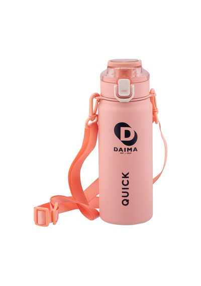 Daima Quick 650 Ml 12 Saat Sıcak, 12 Saat Soğuk Pembe Termos Pembe