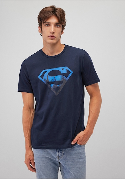 Mavi Superman Baskılı Lacivert Tişört Regular Fit / Normal Kesim 0611665-70490 Lacivert-70490 Mavi Superman Baskılı Lacivert Tişört Regular Fit / Normal Kesim 0611665-70490 Lacivert-70490