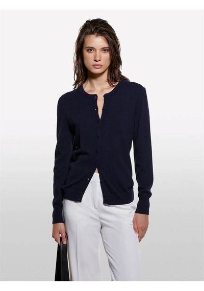 Sisley Yün Ve Kaşmir Karışımlı Ribana Detaylı Bisiklet Yaka Hırka Kadın Lacivert Hırka - 325a102hm5237 Sisley Yün Ve Kaşmir Karışımlı Ribana Detaylı Bisiklet Yaka Hırka Kadın Lacivert Hırka - 325a102hm5237