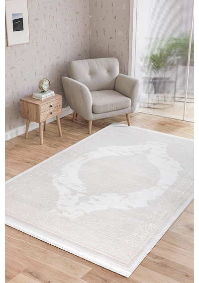 Elvey Home 7101 Krem Modern Desen Doğal Taban Koridor Mutfak Çocuk Oturma Odası Salon Halı Yolluk 7101kemik