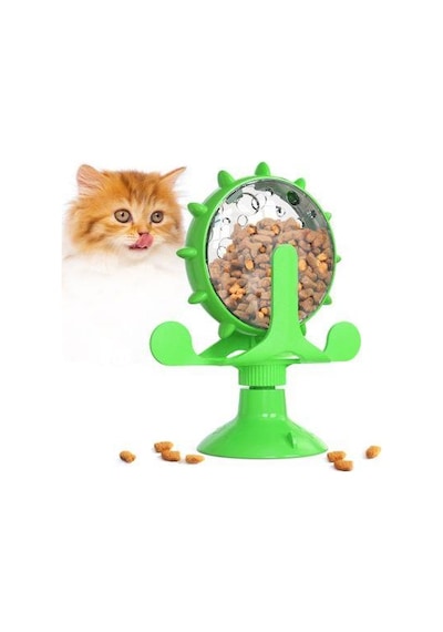 Lily Pet Yuvarlak Dönen Çarkıfelek Ödül Mama Zeka İnteraktif Kedi Oyuncağı