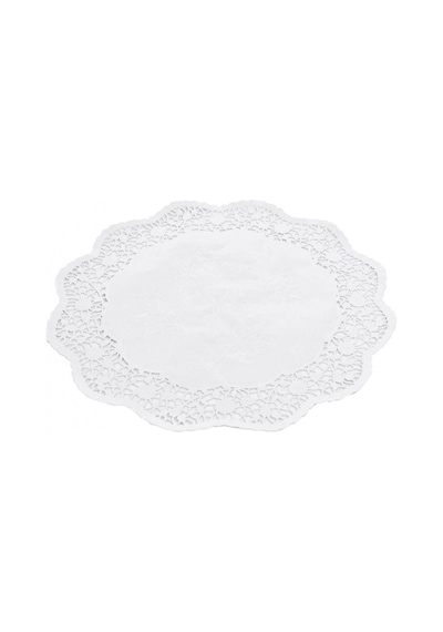 Dolphin Kağıt Bardak Altlığı Yuvarlak Dantel 12 CM (500 Adet) Beyaz