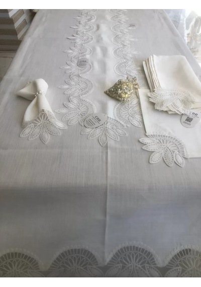 Gees Global Sofra Takımı Lady Gardenya Keten Yemek Takımı 160x220 Masa Seti 26 Parça Runner Set Krem Gbzs Gees Global Sofra Takımı Lady Gardenya Keten Yemek Takımı 160x220 Masa Seti 26 Parça Runner Set Krem Gbzs
