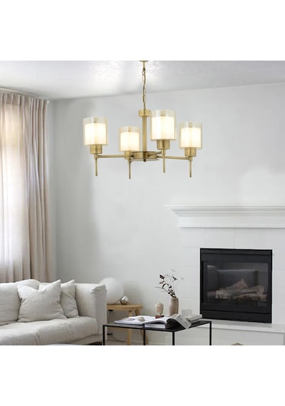 Goldie 4 Lü Eskitme Modern Yatak Odası  Salon Avize