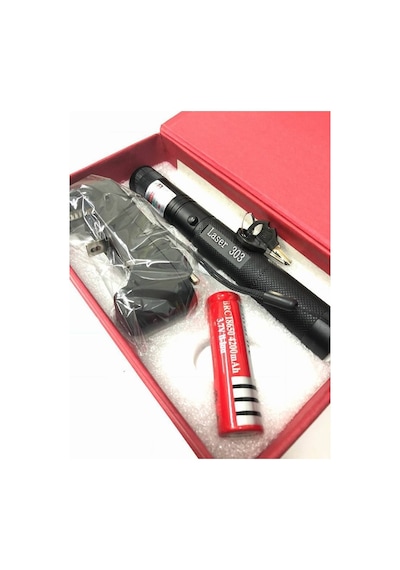 New Şarjlı Yeşil Lazer Pointer LASER 303 Yeşil