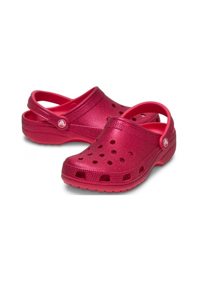 Crocs Classic Glitter Clog Terlik Sandalet 205942 7ca Kırmızı