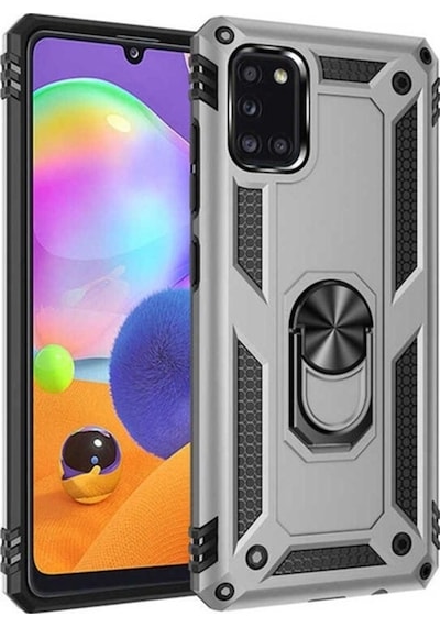 Galaxy Uyumlu A31 Kılıf Zore Vega Kapak Gri