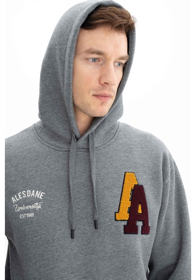 AR-MA Arma Erkek Relax Fit 3 İplik Kapşonlu Kanguru Cepli Sweatshirt 001