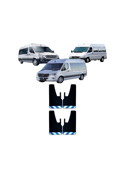 Mercedes Sprinter Mavi-beyaz Fosforlu 4'lü Paçalık Çamurluk Tozluk Mrc0fx00103