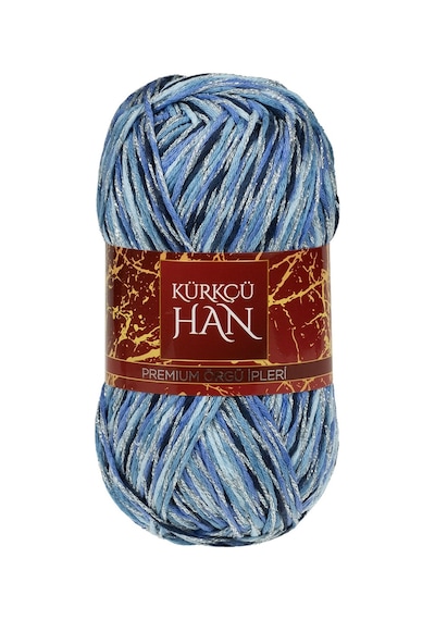 Kürkçü Han Elmas 100gr 190m Simli Örgü İpi Sm101