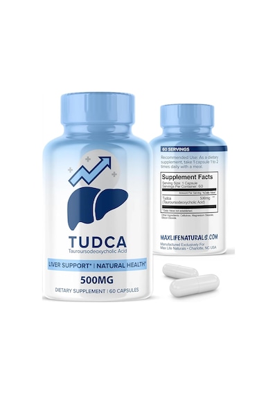 Maxlife Naturals Tudca Liver Tauroursodeoxycholic Acid Bile Salts Gallbladder Support Digestive Bala