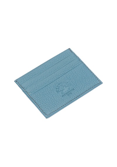 West Polo Hakiki Deri Bol Kartlıklı Unisex Kartlık Wpt041 Bebe Mavi