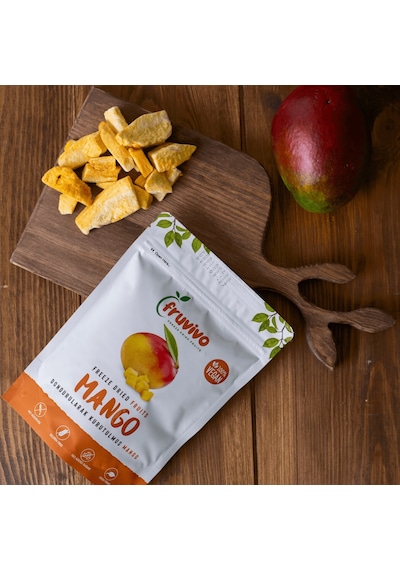 Fruvivo Dondurularak Kurutulmuş Mango Vegan Glutensiz 20 G