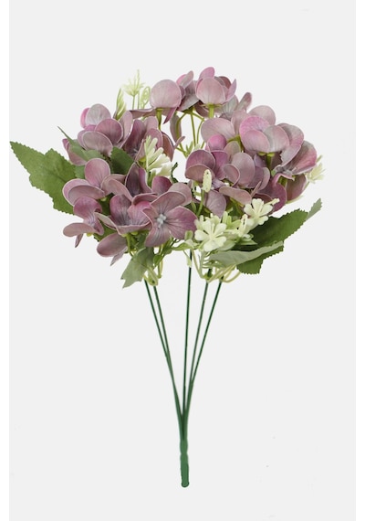 Yapay Çiçek Deposu Yapay Küçük Islak Ortanca Demeti 32 Cm Gül Kurusu