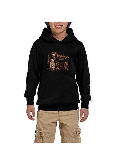 Zepplin Giyim Nile Amongst The Catacombs Of Nephren Ka Siyah Çocuk Kapşonlu Sweatshirt