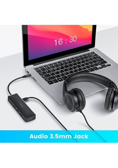 Rshtech Apple Uyumlu MacBook 6 In 1 Type C Hub 4k Hdmı Usb 3.0 Pd 100w 3.5mm Audıo Port
