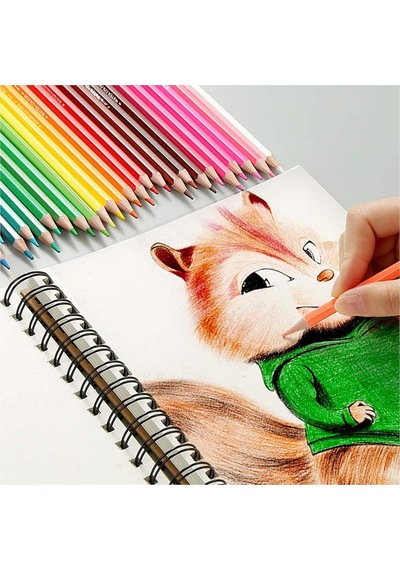Eskiz Defteri A5 Boyutunda 160 Gr Yandan Telli Karakalem Sketch Book 25 Yaprak - 1 Adet Beyaz