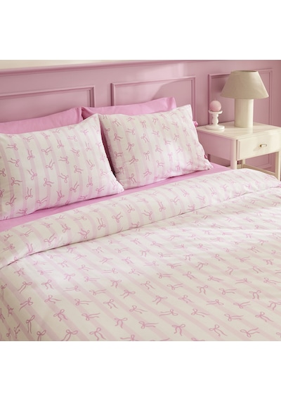 Karaca Home Ribelle %100 Pamuk Tek Kişilik Nevresim Takımı Pembe Pembe