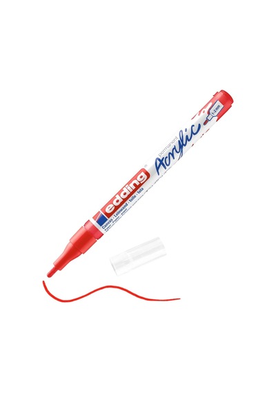 Edding 5300 Akrilik Boyama Markörü 1-2 Mm Trafik Kırmızı