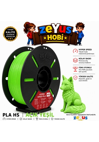 Generic Pla Hs Hyper Speed Filament Açık Yeşil 1.75 Mm 1000 Gr