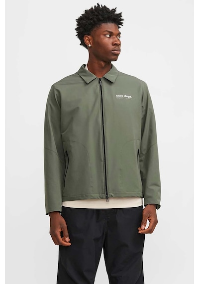 Jack & Jones Erkek Jcotrack Fermuarlı Rüzgar Geçirmez Ceket 12252916 Yeşil Yeşil