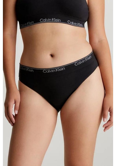 Kadın Calvin Klein İmzalı Elastik Bantlı Siyah Külot 000qf7096e Ub1