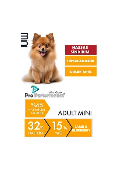 Pro Performance Kuzulu Ve Yaban Mersinli Küçük Irk Yetişkin Köpek Maması 2 Kg 124-10020.02