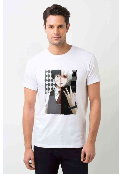 Anime Tokyo Ghoul Anteiku Baskılı Beyaz Erkek Tshirt (530994702)