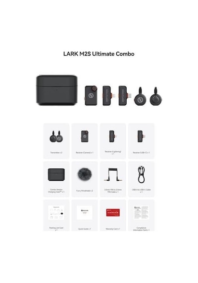 Hollyland Lark M2s Ultimate Combo Kablosuz Mikrofon Sistemi