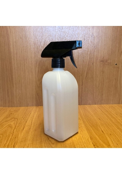 500 Cc Dezenfektan Şişesi - Siyah Tetik Spreyli- 500ml Beyaz Boş
