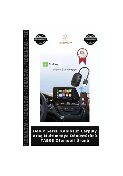 Delux Serisi Kablosuz Carplay Araç Multimedya Dönüştürücü Tab08 Otomobil Ürünü Diğer