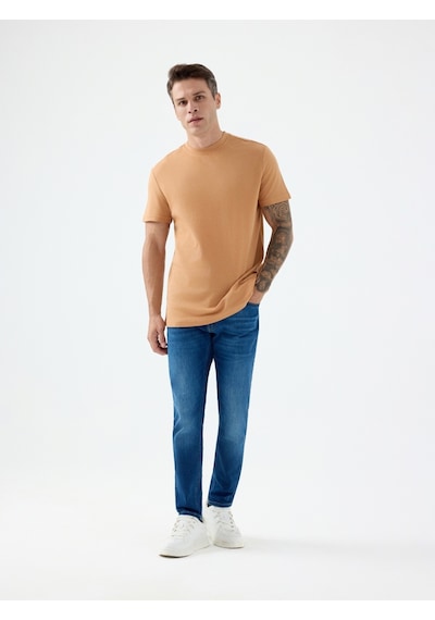 Regular Fit Erkek Tshirt K.kol Caramel
