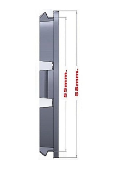 Jant Göbeği Opel Uyumlu 58-55 55Mm Yuva 4'Lü Set Siyah