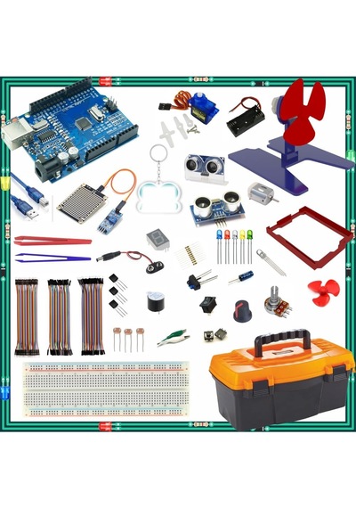Arduino İle Uyumlu Öğreniyorum Seti - Uno R3 Ch340 Çip - 46 Çeşit 176 Parça - Robotik Kodlama Ve Elektronik Baş