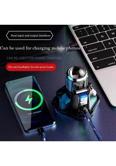 Şarjlı Sensörlü Led Kafa Lambası Tga-110 Siyah
