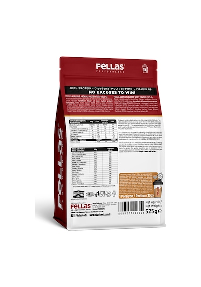 Fellas Whey Protein Tozu 1050 G - Kurabiye Aromalı 525 G x 2 Kurabiye