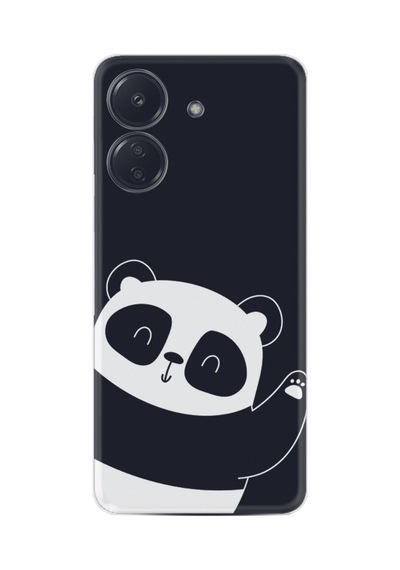 Xiaomi Redmi 13c Kılıf Silikon Desen Özel Seri Bay Bay Panda 1784