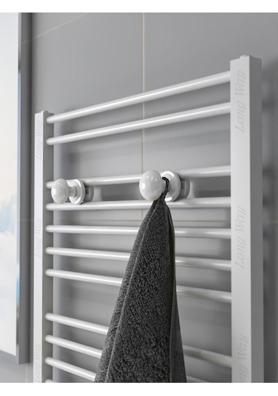 Banyo Askısı, Bornoz Askısı , Kolay Kurulum , Havlu Kıyafet Askıs Beyaz