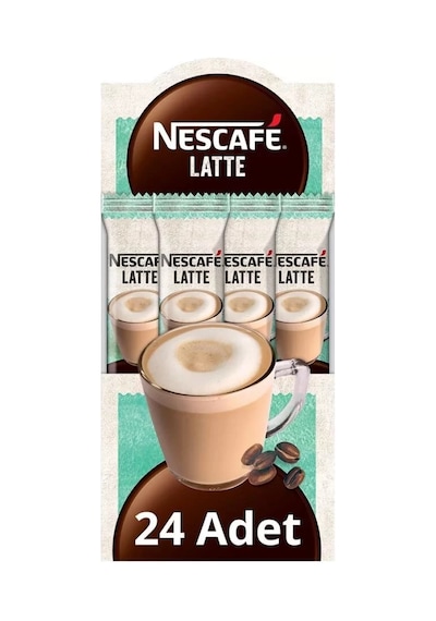 Nescafe Latte Sütlü Köpüklü Kahve 14,5 Gr X 24 Adet Çözünebilir