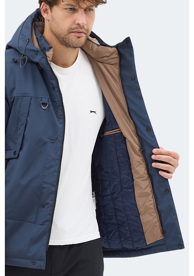 Slazenger Globe Erkek Lacivert Mont & Kaban Lacivert