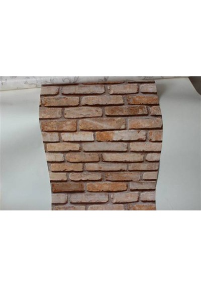 3 Boyutlu Tuğla Desenli Duvar Kağıdı (449400636)