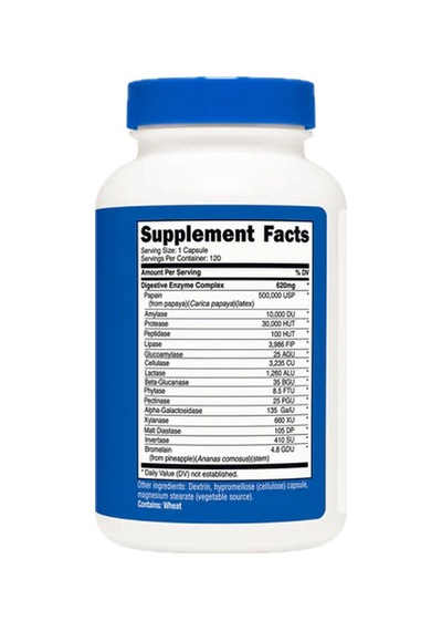 Digestive Enzymes  620mg, 120 Kapsül