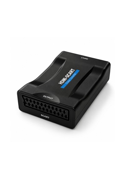 Microcase Hdmı To Scart Dönüştürücü 1080p Adaptör Güç Adaptörlü Çevirici Al5747 Siyah