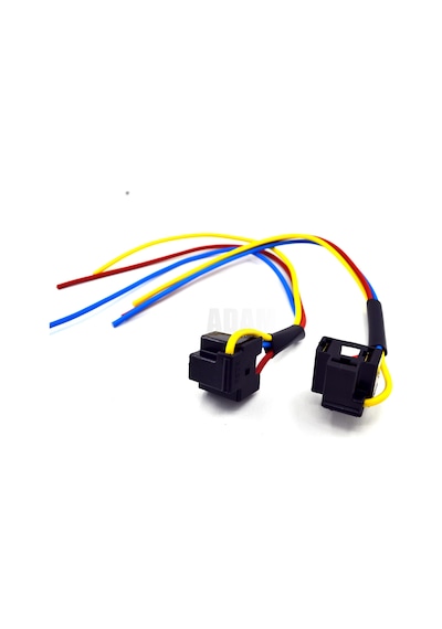 2 Adet H4 Ampul Duy Atom Far Fişi 1.5mm Kablolu Hs1 Soket Rade