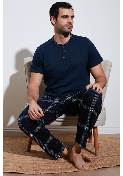 Buratti Erkek Pijama Takımı 60961007 Lacivert