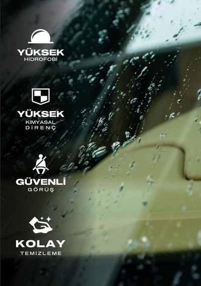 Nasiol Glasshield Wipe On Nano Yağmur Kaydırıcı Mendil Cam Yüzey Seramik Kaplama 1 Yıl Dayanım